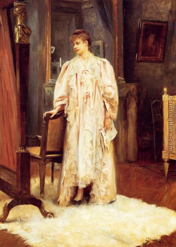 Lady In Her Boudoir painting - Julius LeBlanc Stewart Lady In Her Boudoir art painting